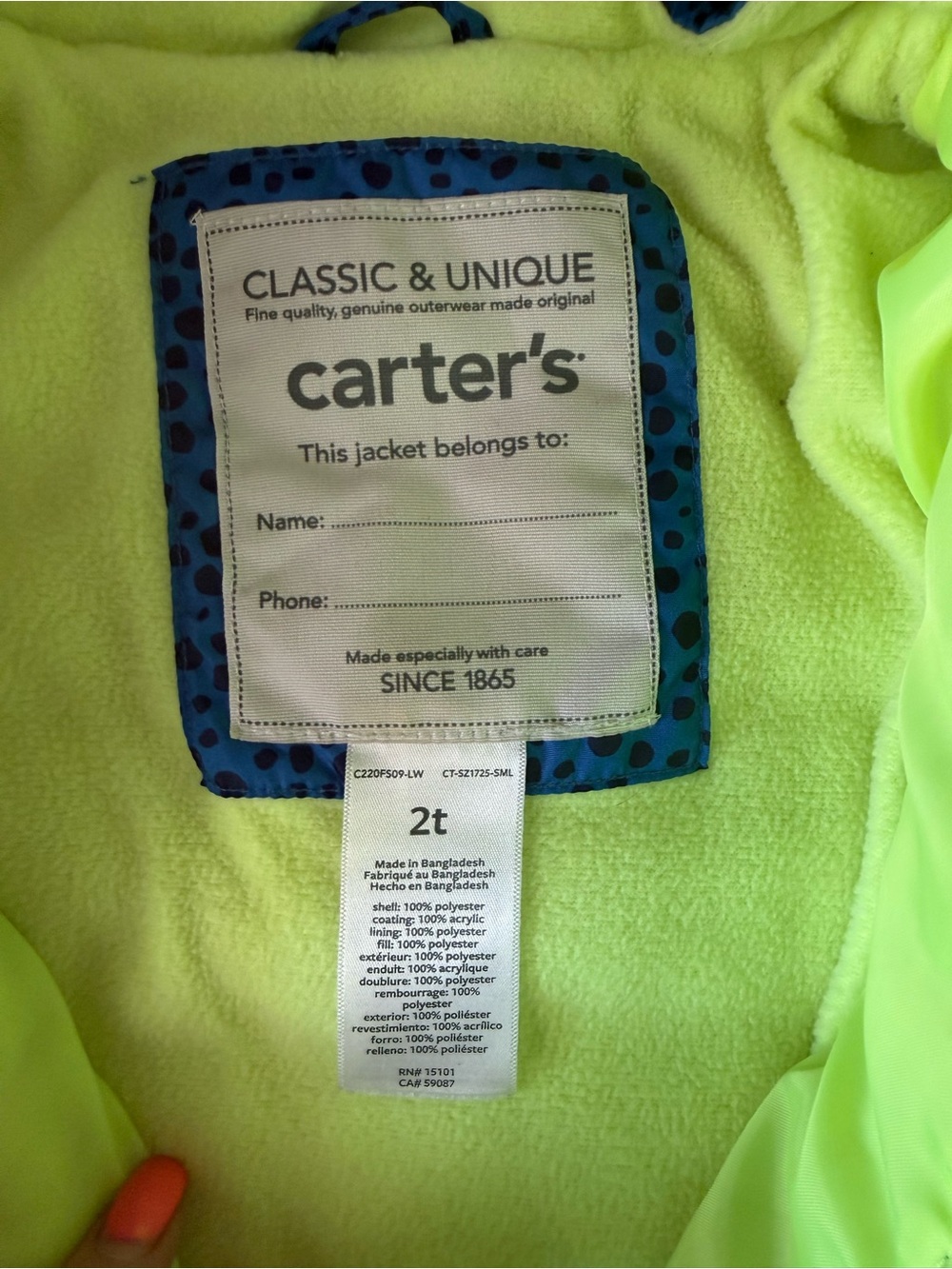 Jacket Subcategory Classification - Picture 3 of 3